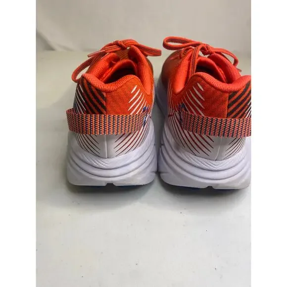 Mens Hoka Rincon 2 Red White Running Shoes Sneakers Fiesta Turkish Sea Size 8 - Picture 7 of 14